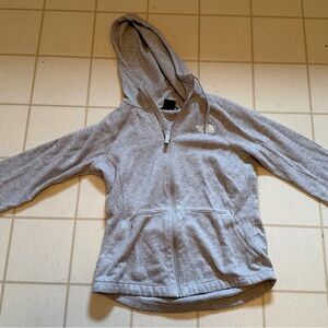 The North Face women’s small  Light Gray Full-Zip Hoodie